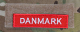 Danmark på Velcro Patch