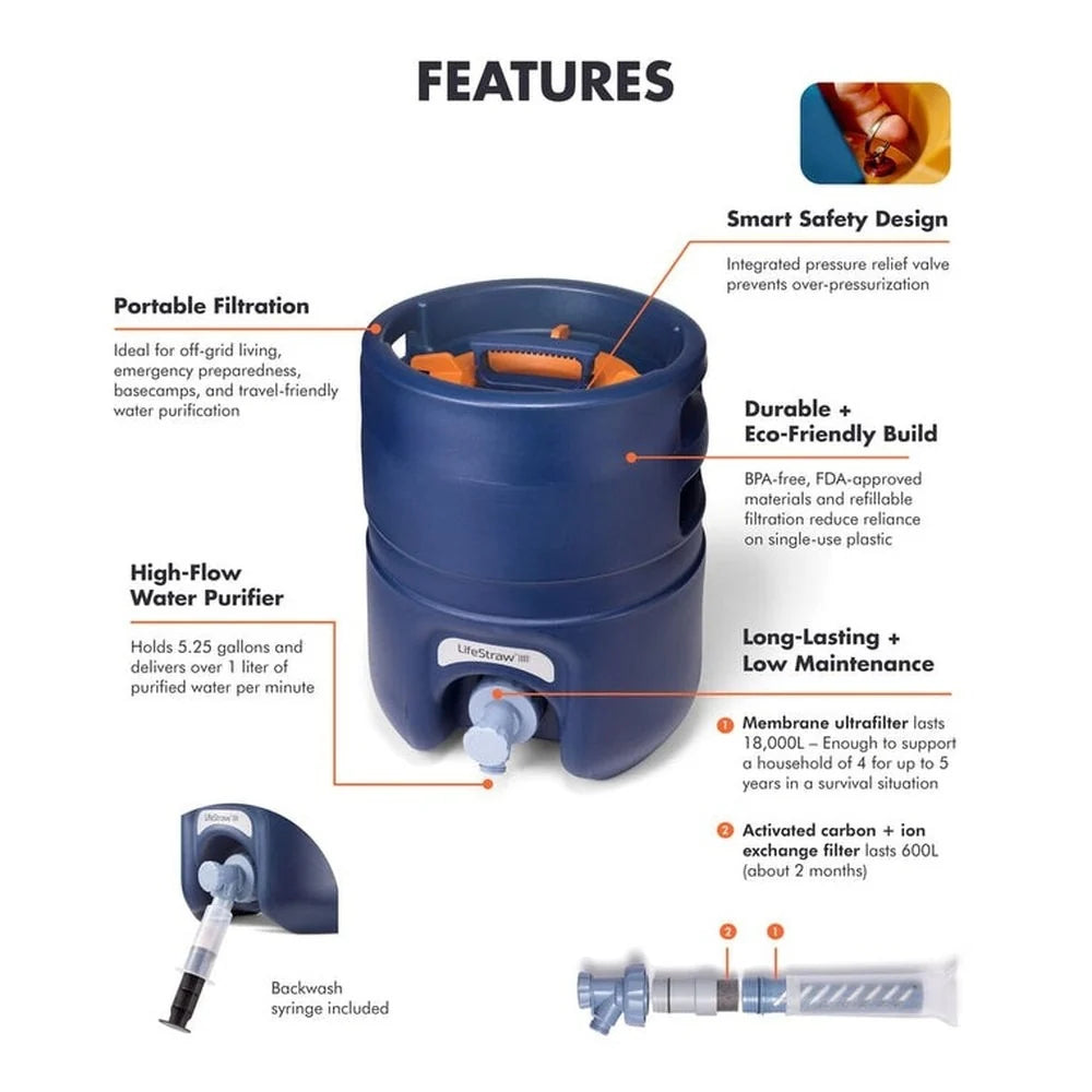 Lifestraw - Escape High Flow Vandrensningssystem 20L-9-XtraGrej
