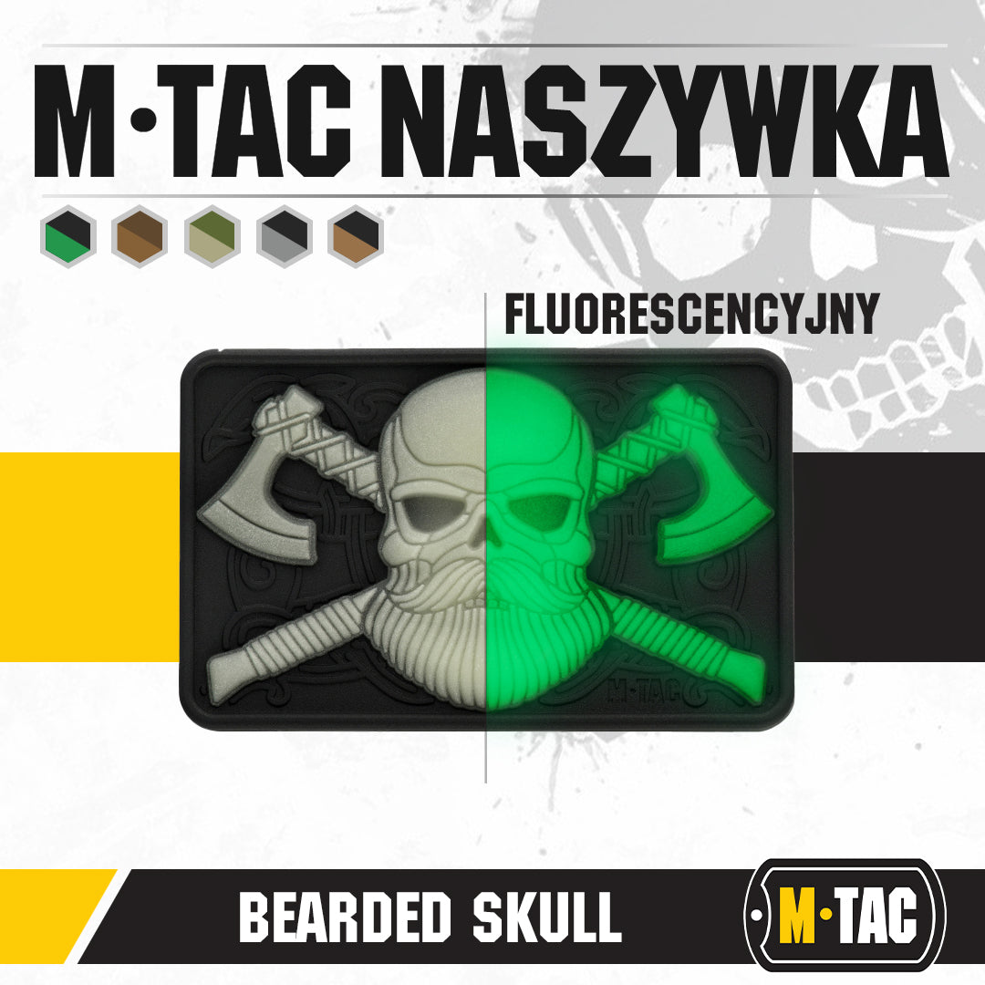 M-tac bearded skull 3d pvc