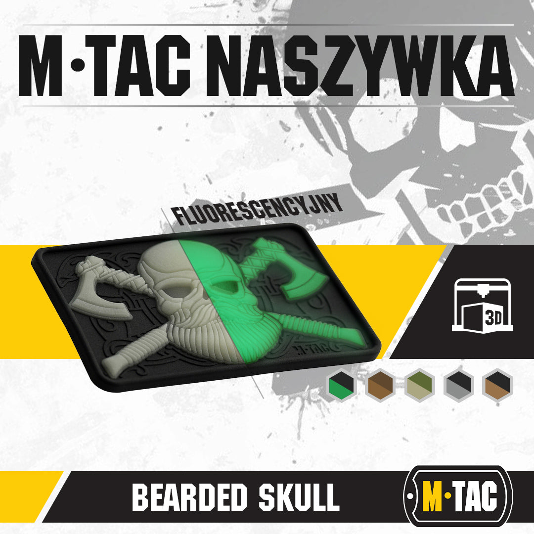 M-tac bearded skull 3d pvc