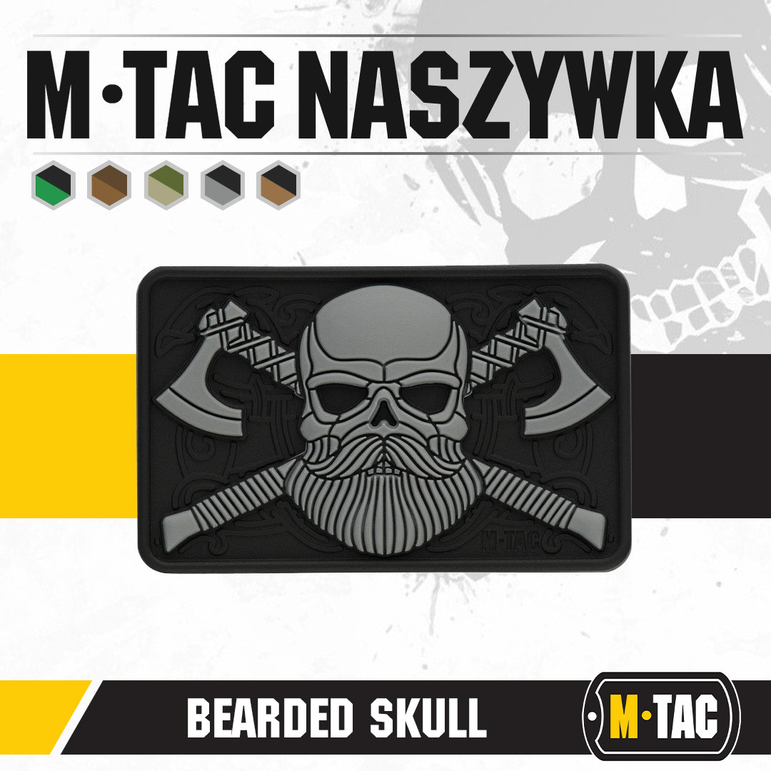 M-tac bearded skull 3d pvc