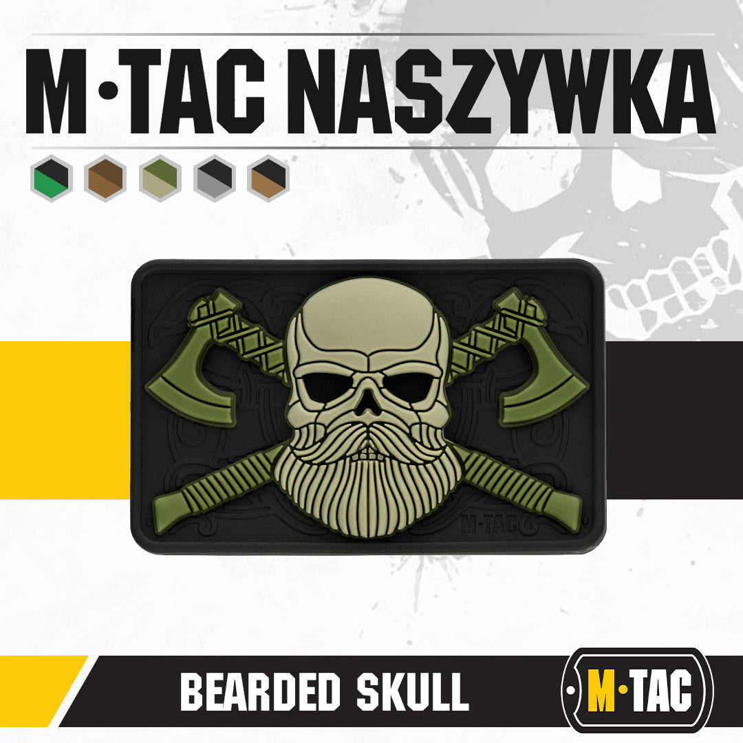M-tac bearded skull 3d pvc