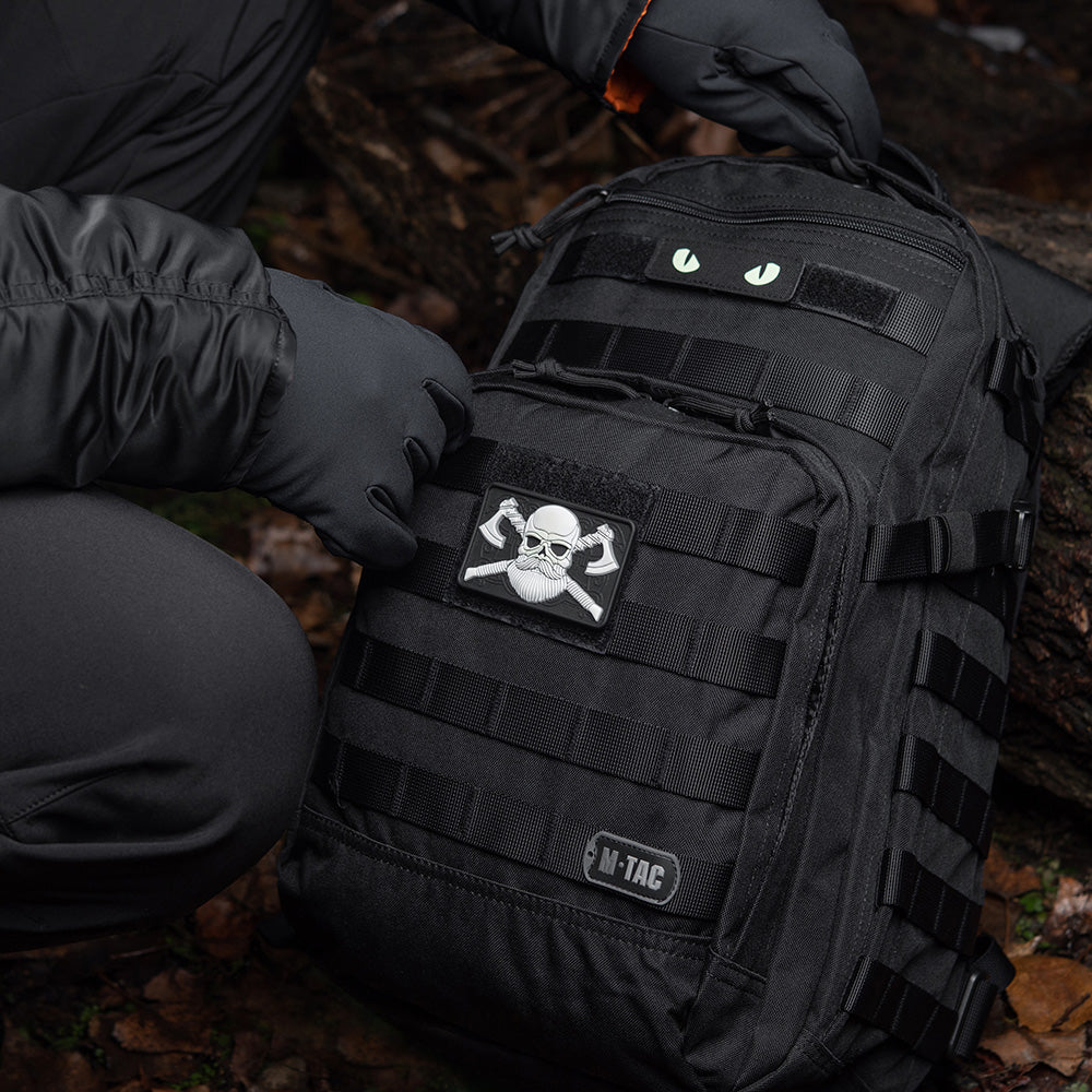 M-tac bearded skull 3d pvc