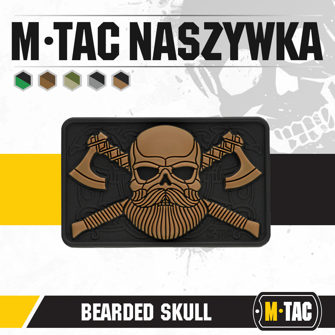 M-tac bearded skull 3d pvc