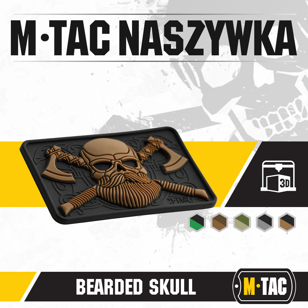 M-tac bearded skull 3d pvc
