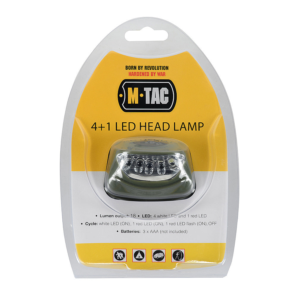 M-Tac headlamp 4+1 LED