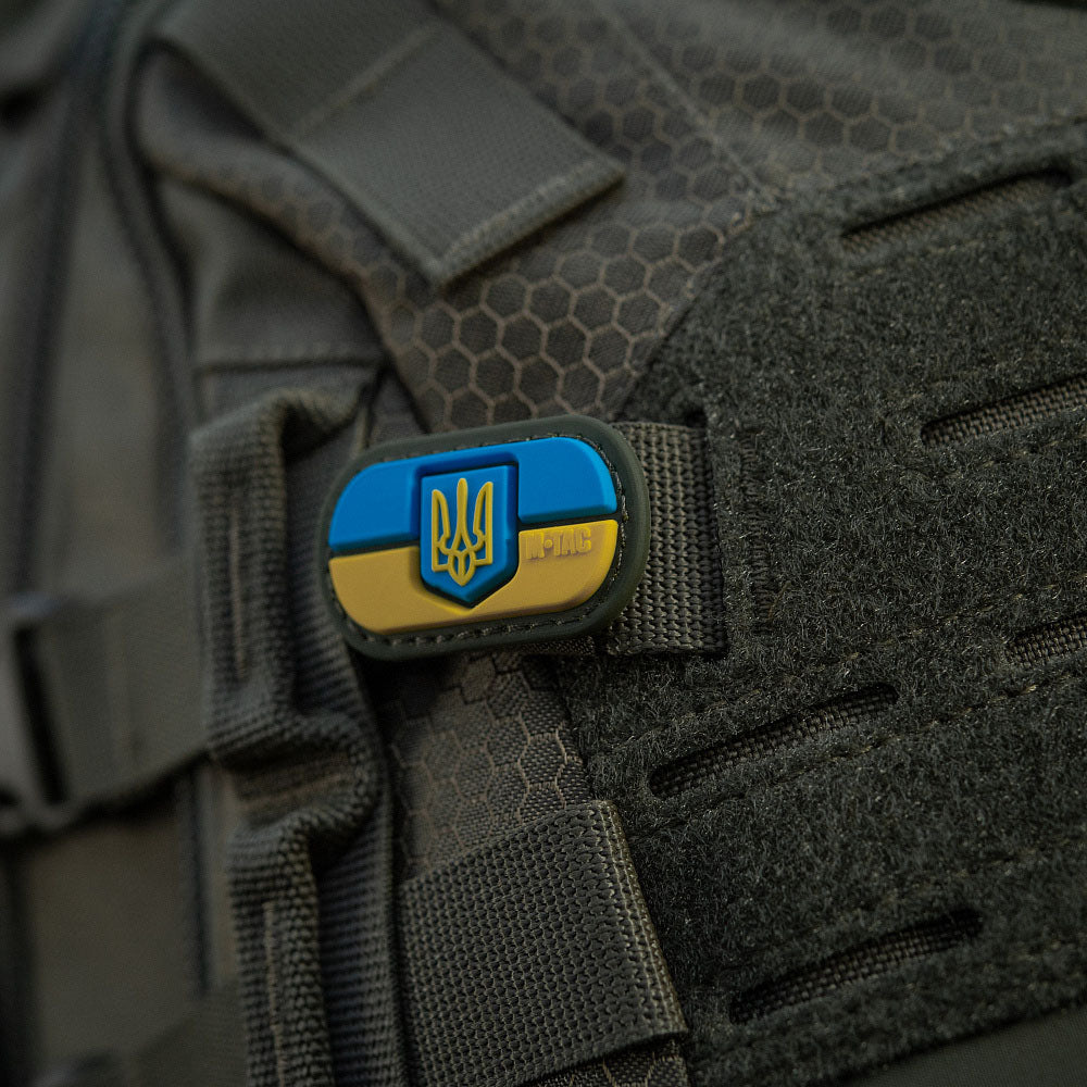 M-Tac MOLLE Patch Ukrainian Flag with Coat of Arms PVC