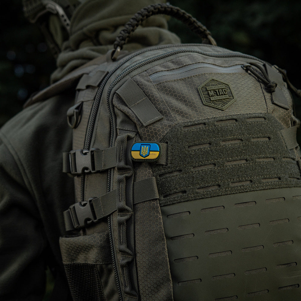 M-Tac MOLLE Patch Ukrainian Flag with Coat of Arms PVC