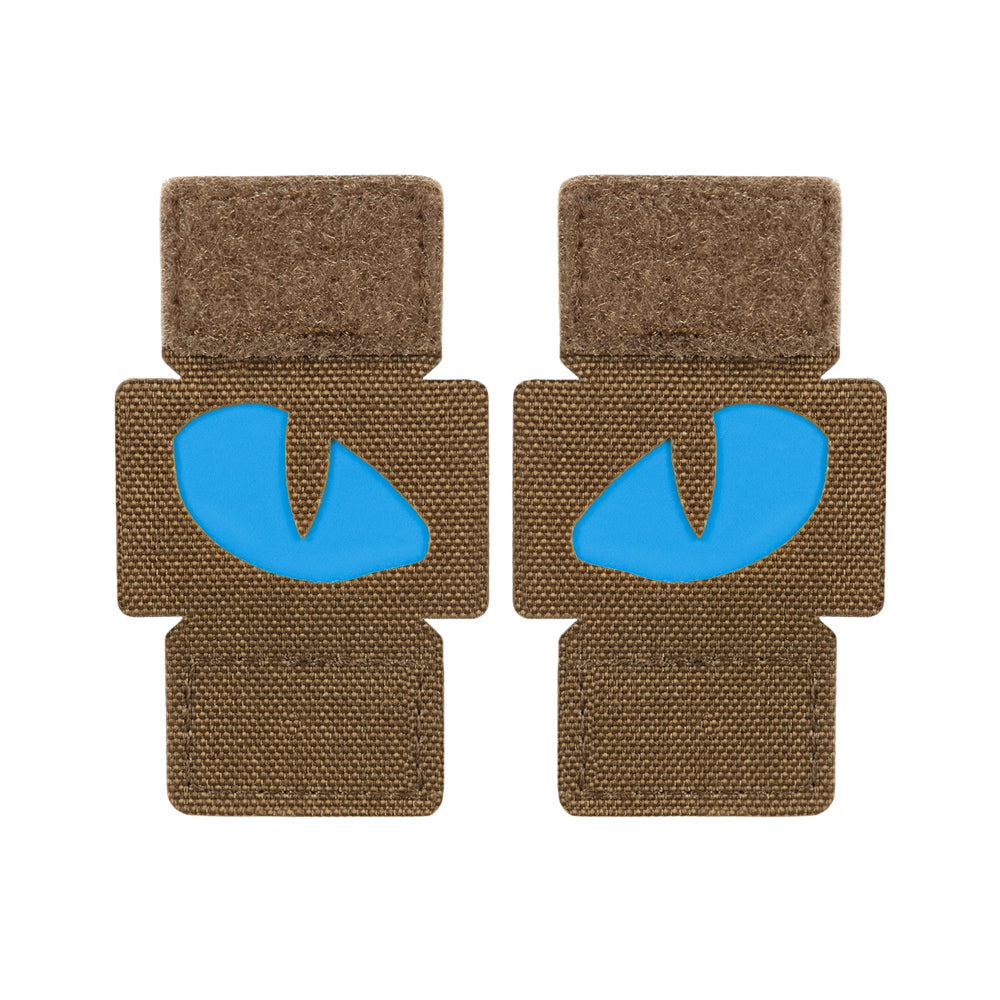M-Tac patch Tiger Eyes Laser Cut (couple) Ranger Green/Blue/GID