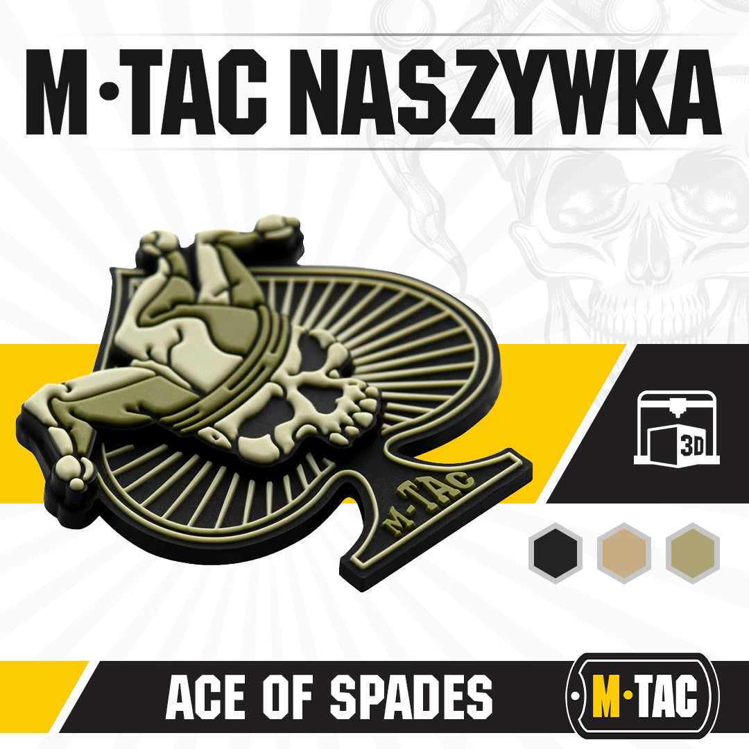 M-Tac patch Ace of Spades 3D PVC