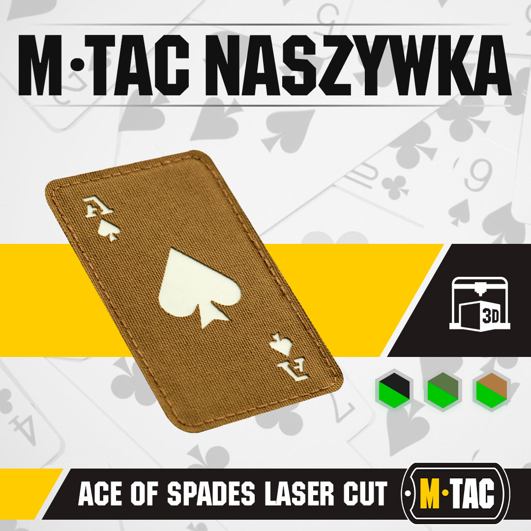 M-Tac patch Ace of Spades Laser Cut