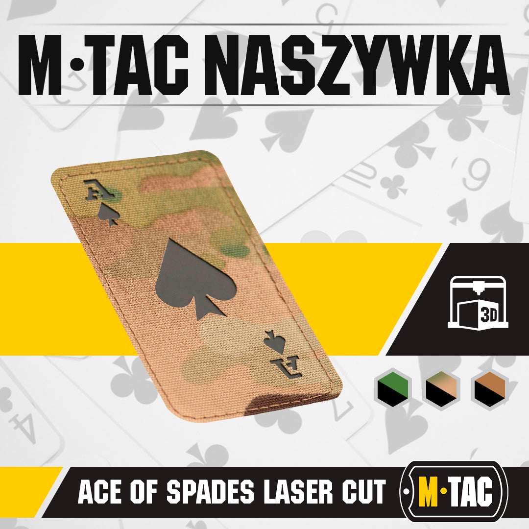 M-Tac patch Ace of Spades Laser Cut