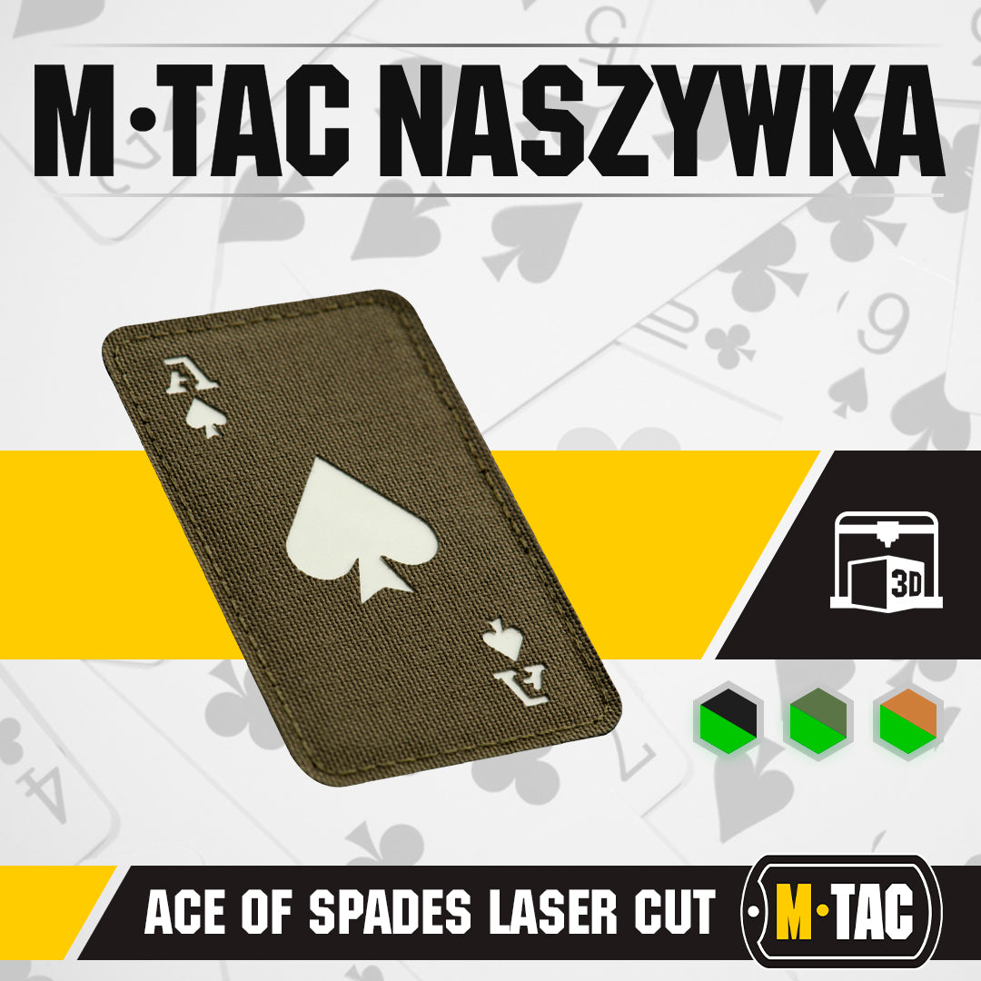 M-Tac patch Ace of Spades Laser Cut