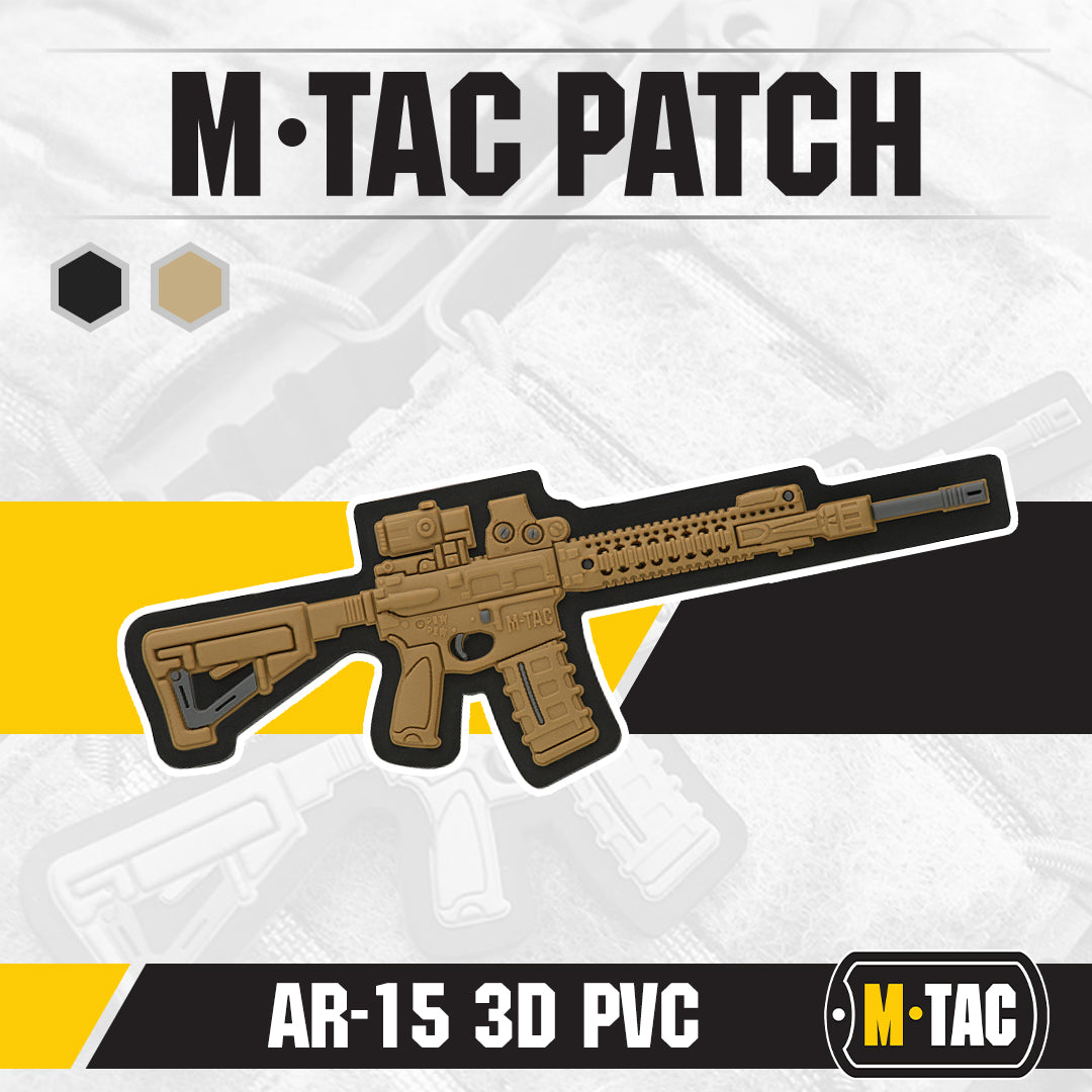 M-Tac patch AR-15 3D PVC