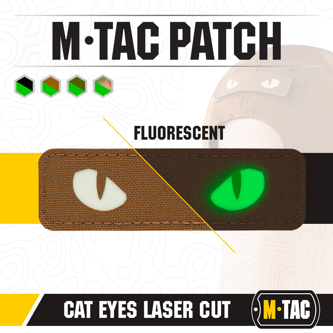 M-Tac patch Cat Eyes Laser Cut Coyote/gid