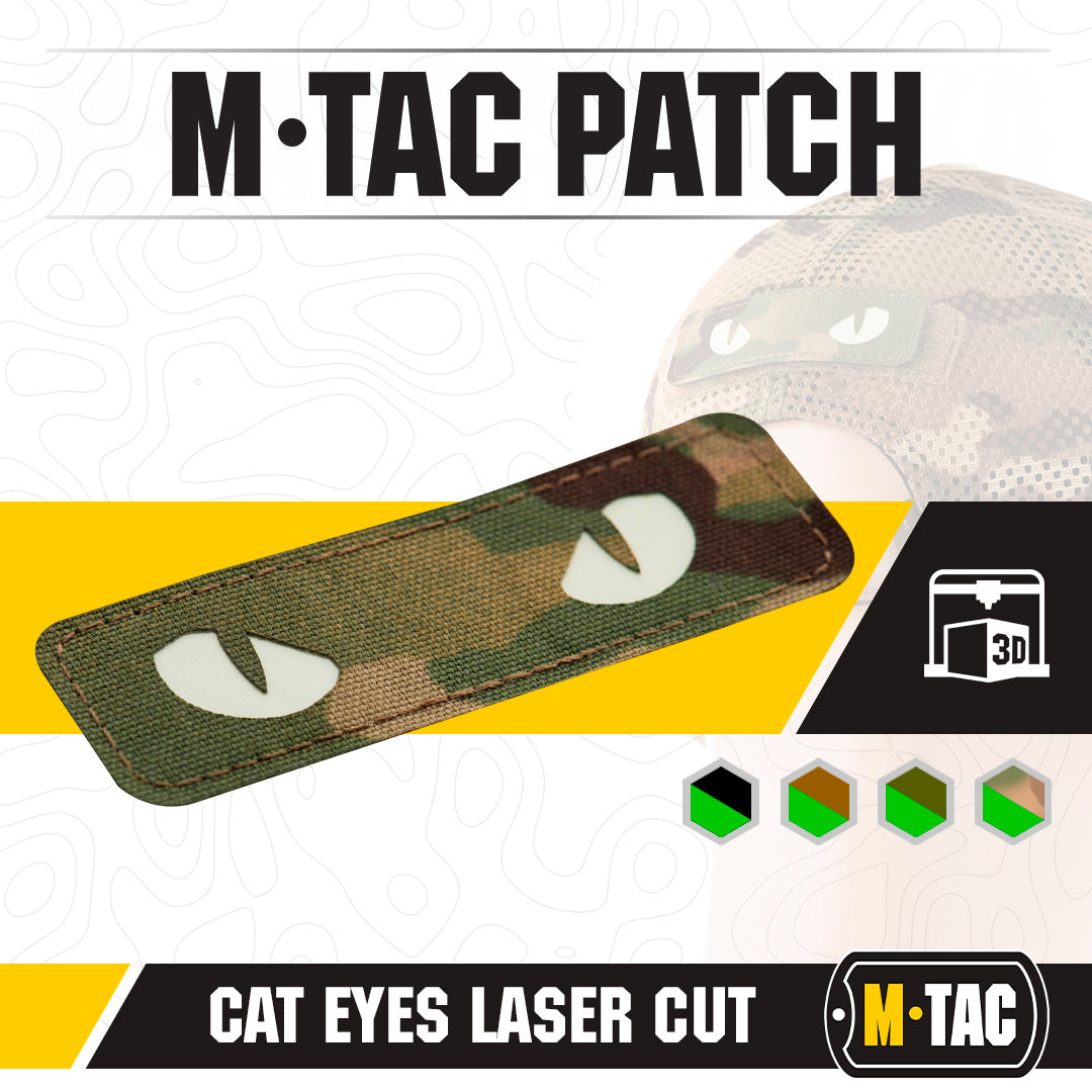 M-Tac patch Cat Eyes Laser Cut Multicam/gid