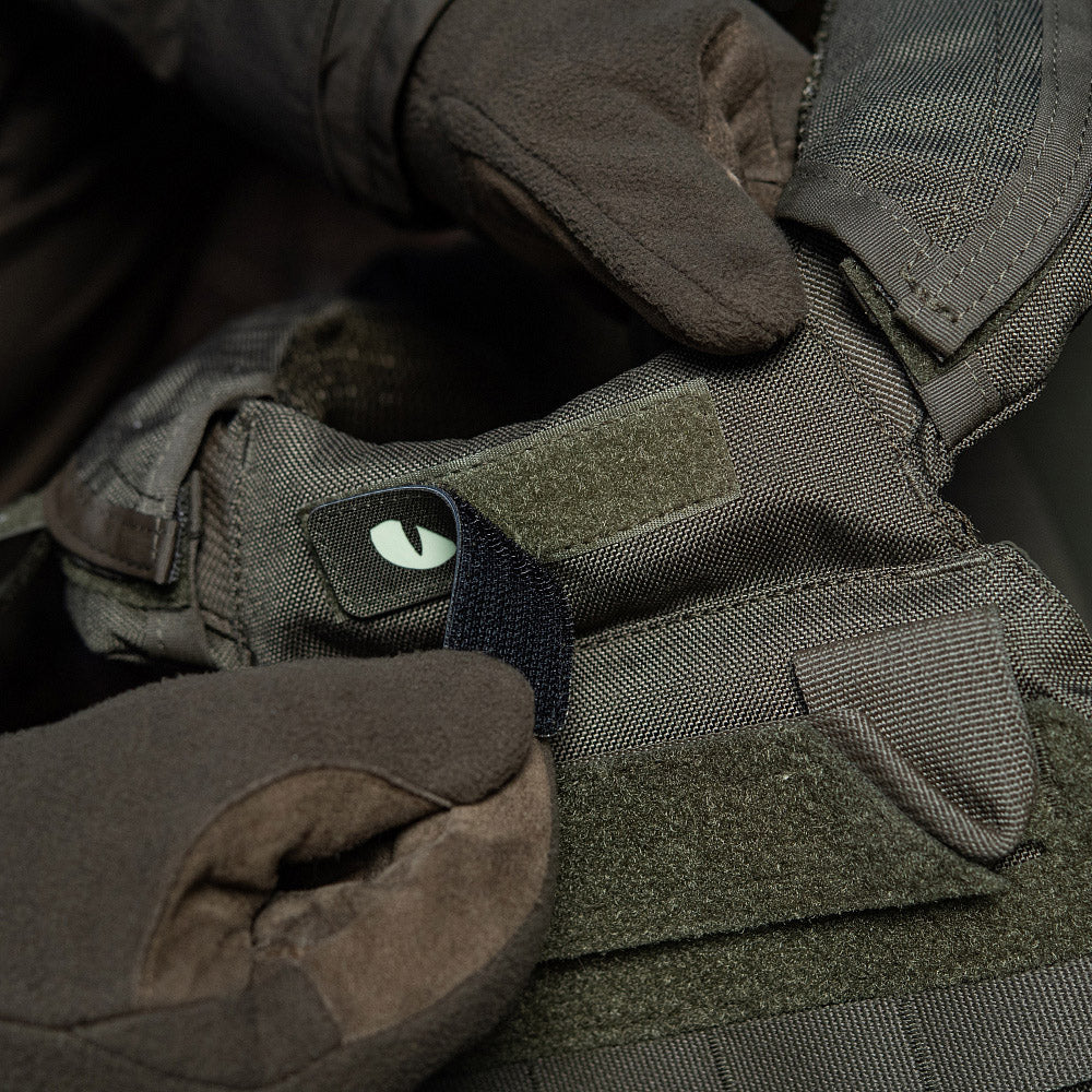 M-Tac patch Cat Eyes Laser Cut Ranger Green/gid