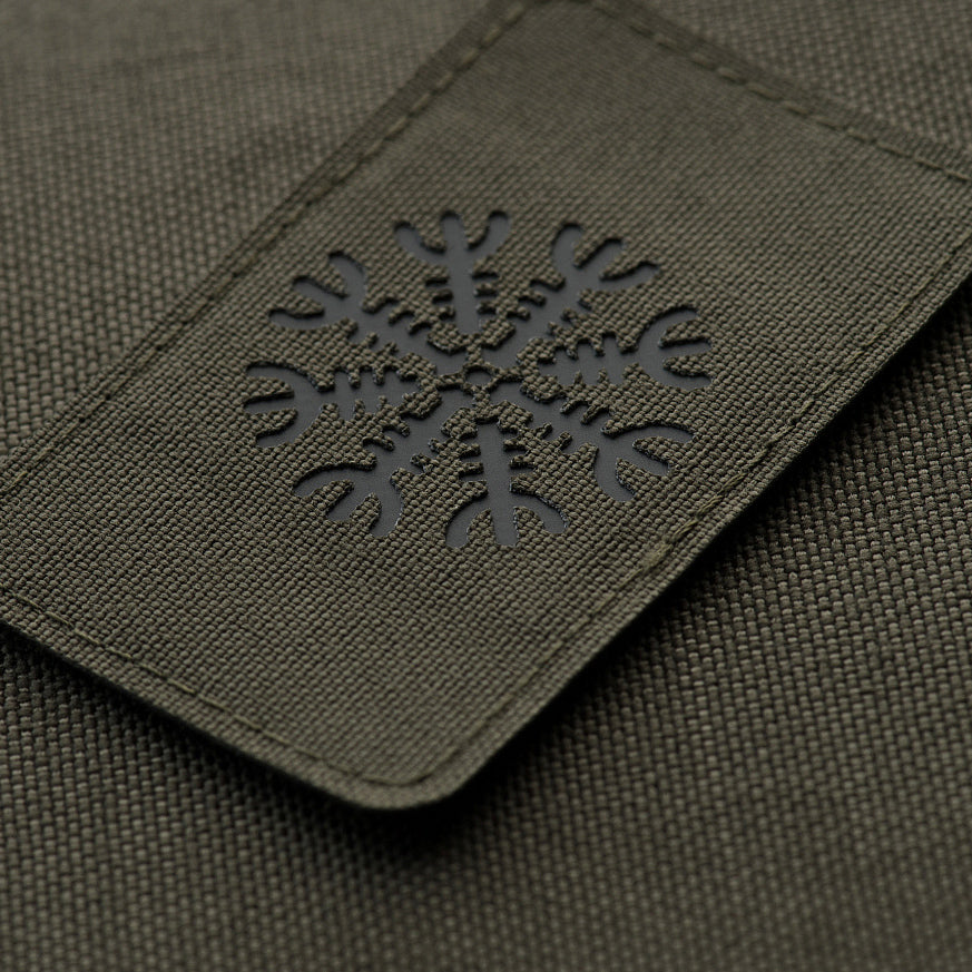 M-Tac patch Helmet of Horror horizontal Laser Cut