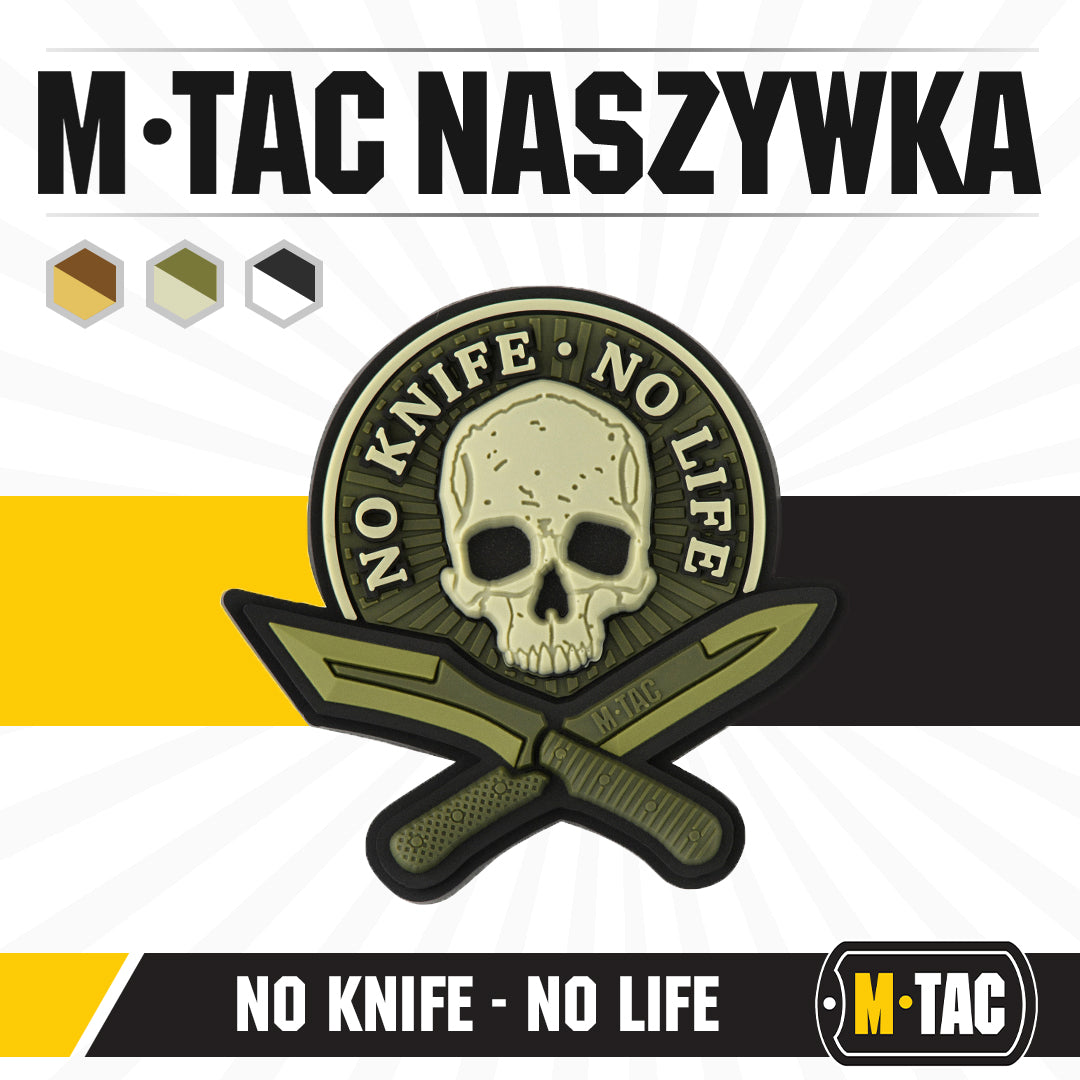 M-Tac patch No Knife - No Life 3D PVC