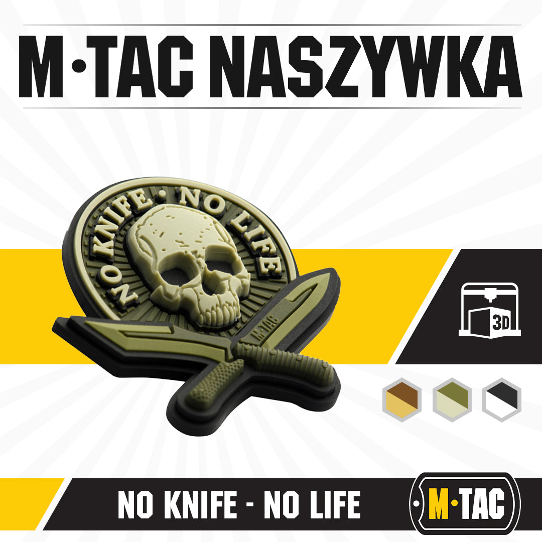 M-Tac patch No Knife - No Life 3D PVC