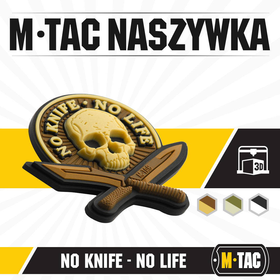 M-Tac patch No Knife - No Life 3D PVC