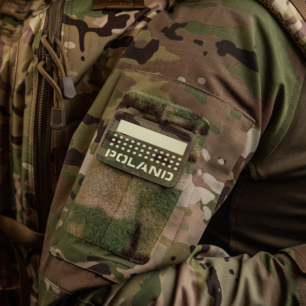 M-Tac patch Poland (with flag) 50x80 Laser Cut