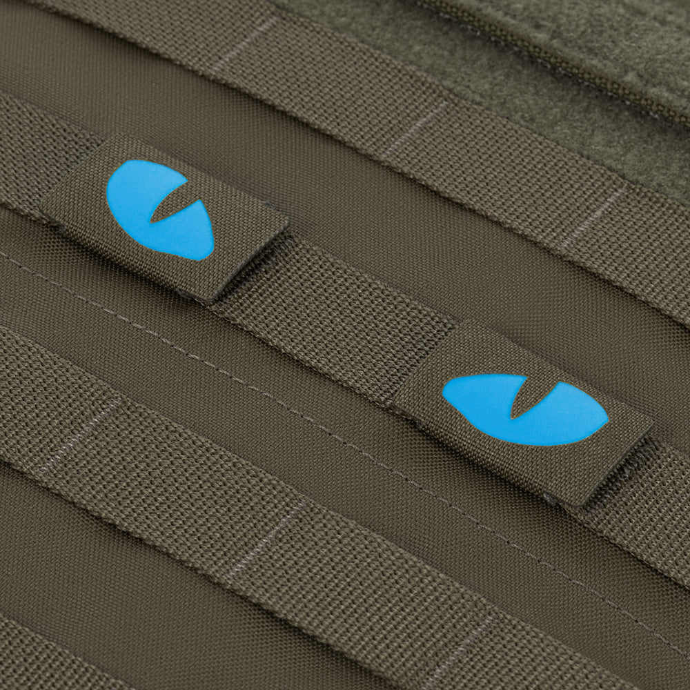 M-Tac patch Tiger Eyes Laser Cut (couple) Ranger Green/Blue/GID