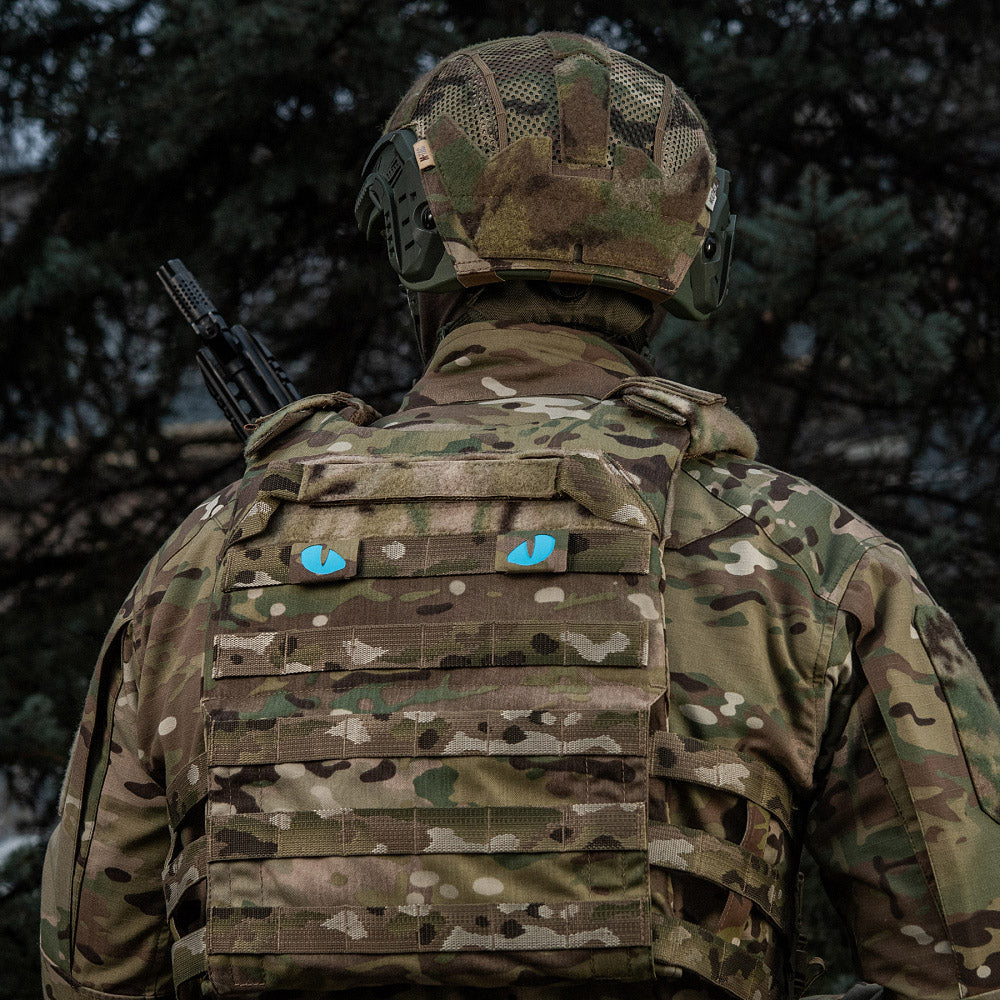 M-Tac patch Tiger Eyes Laser Cut (couple) Ranger Green/Blue/GID