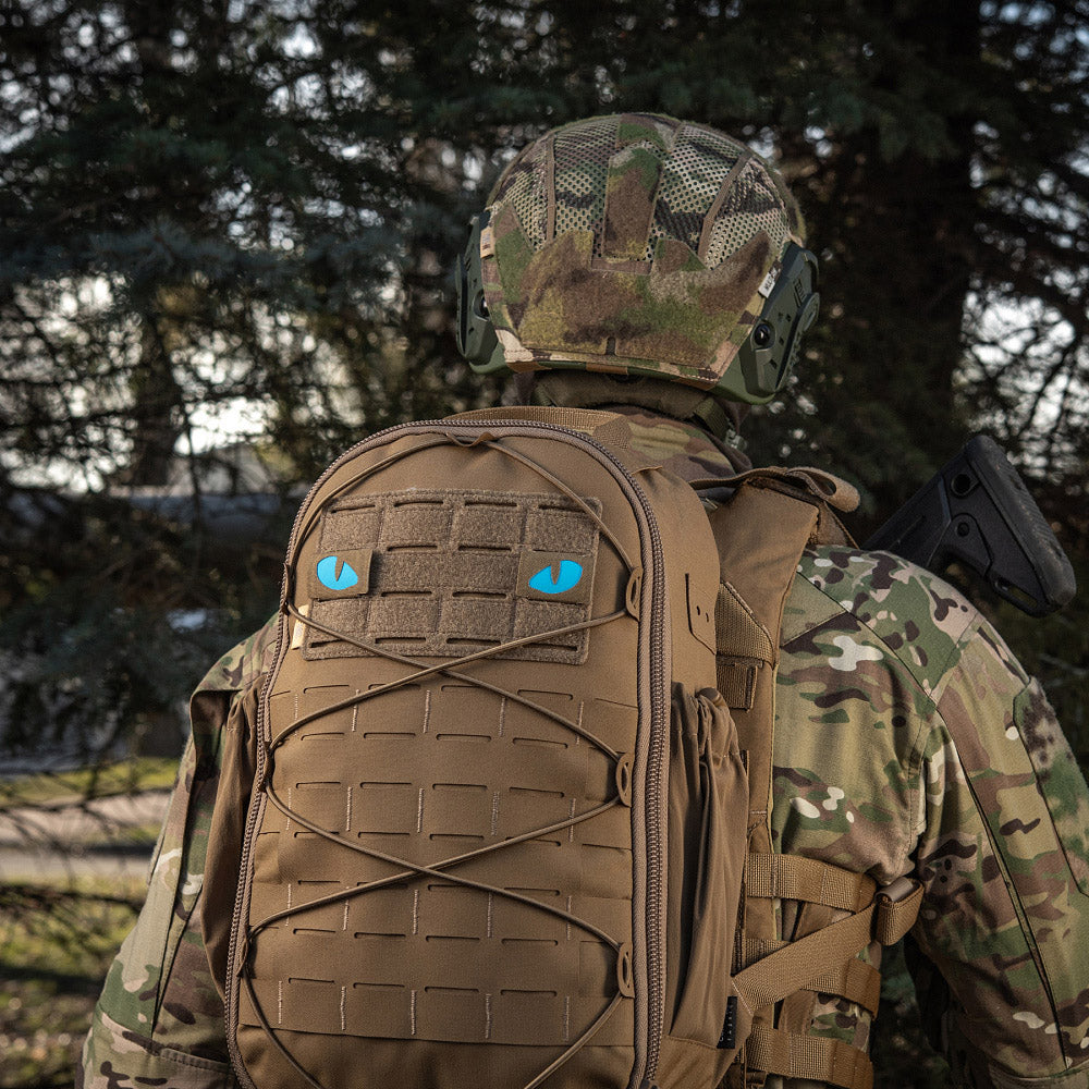 M-Tac patch Tiger Eyes Laser Cut (couple) Ranger Green/Blue/GID