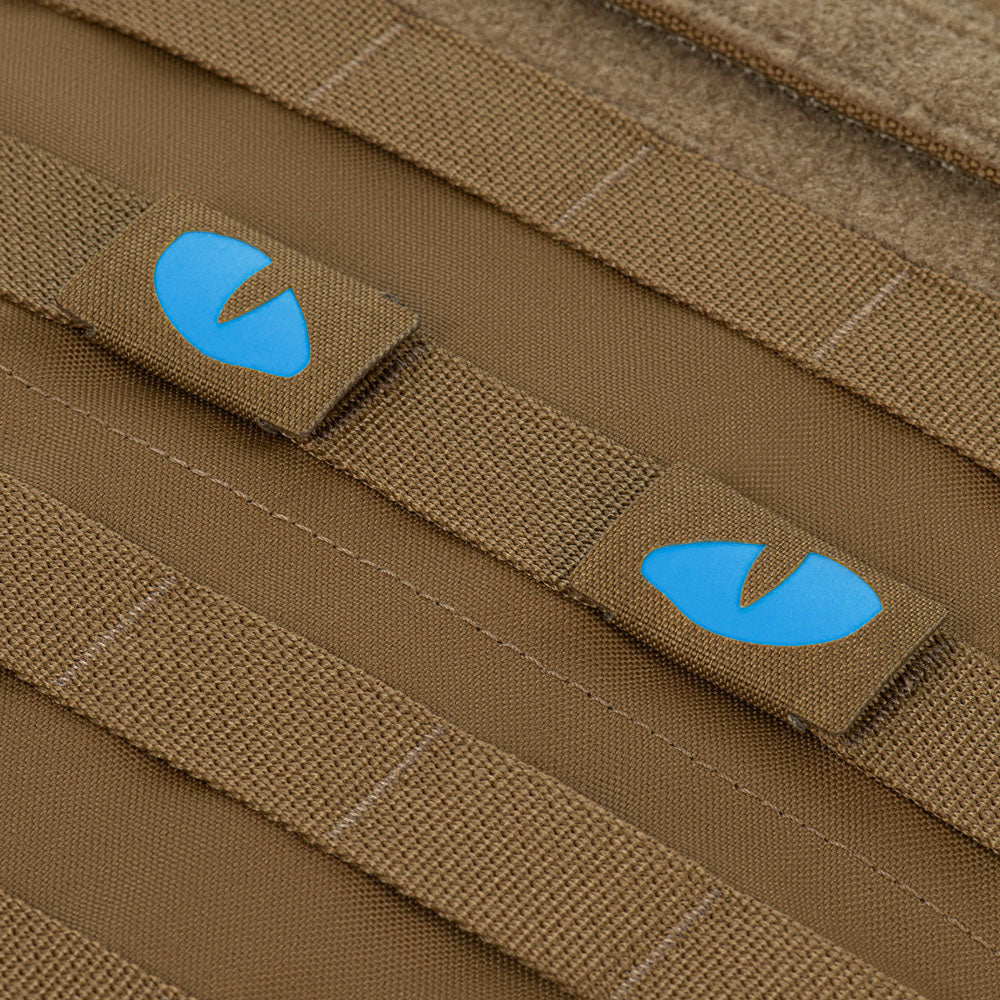 M-Tac patch Tiger Eyes Laser Cut (couple) Ranger Green/Blue/GID