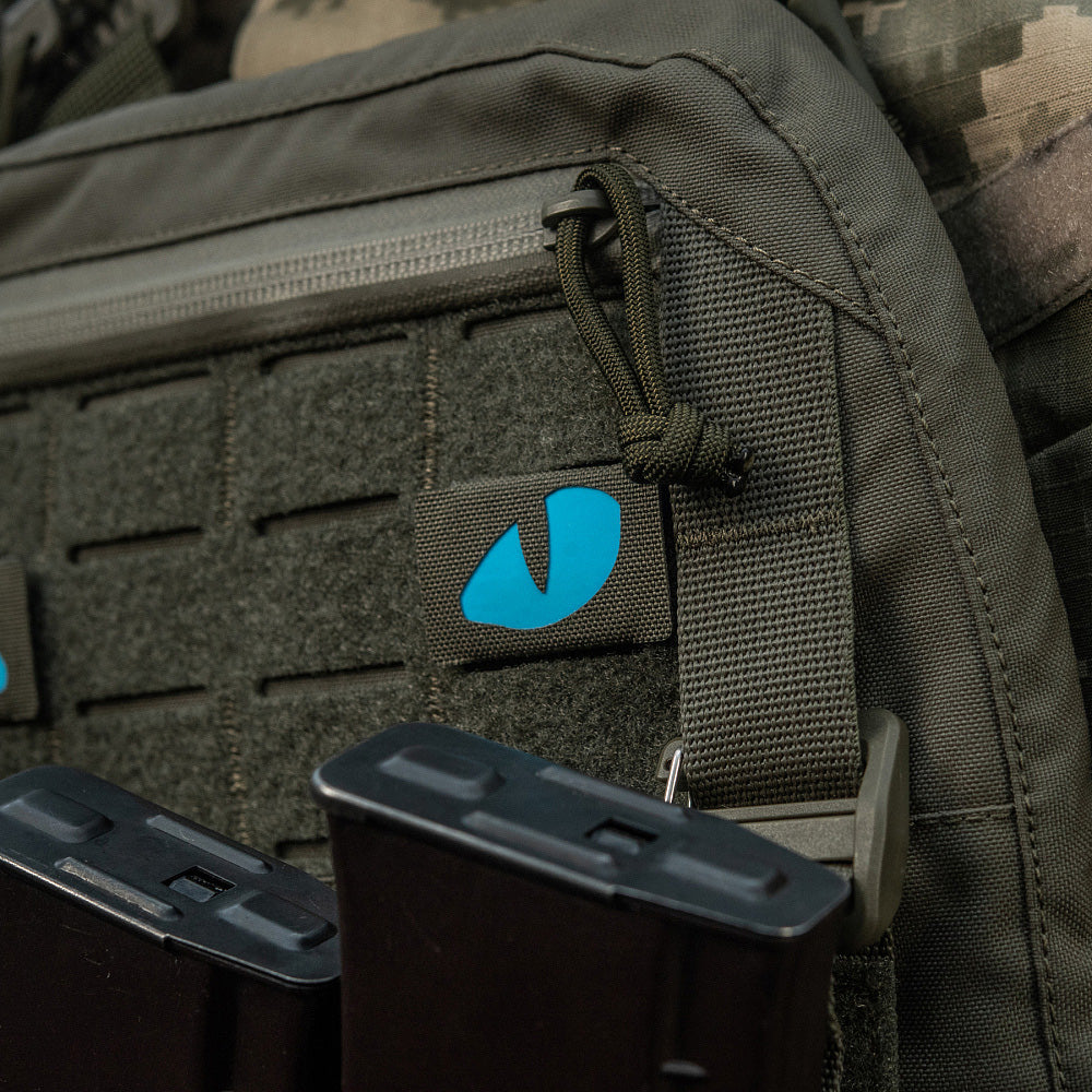 M-Tac patch Tiger Eyes Laser Cut (couple) Ranger Green/Blue/GID