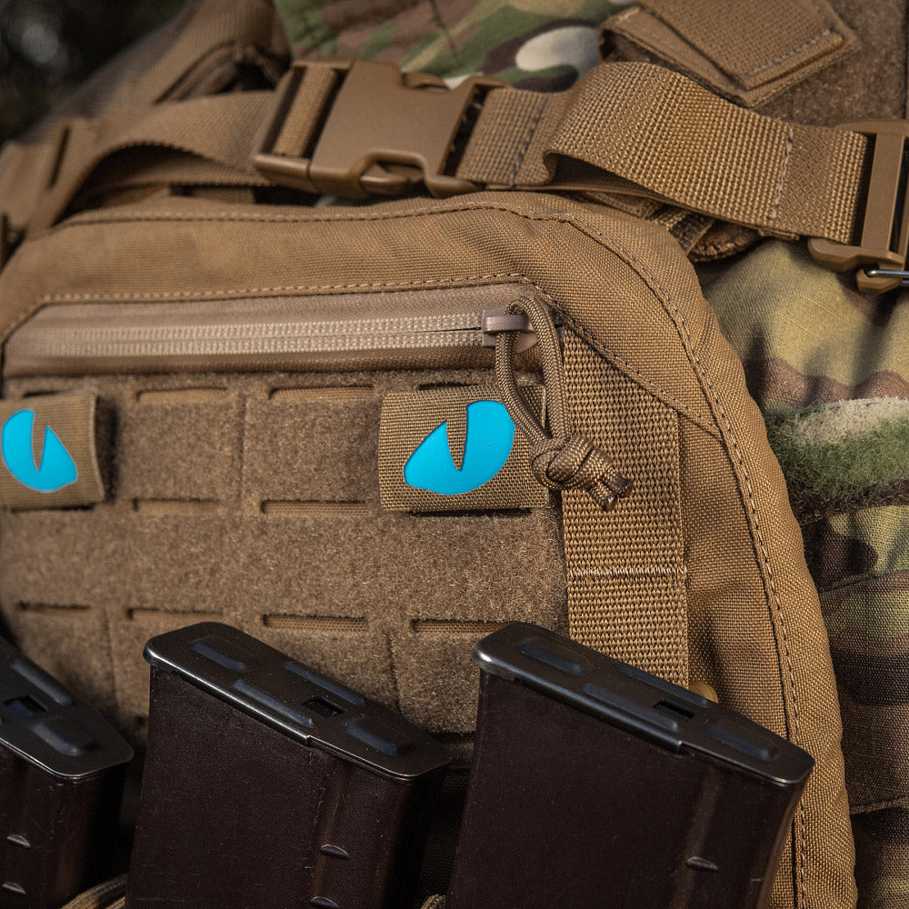 M-Tac patch Tiger Eyes Laser Cut (couple) Ranger Green/Blue/GID