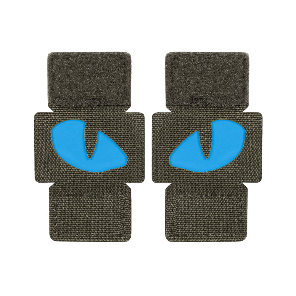 M-Tac patch Tiger Eyes Laser Cut (couple) Ranger Green/Blue/GID