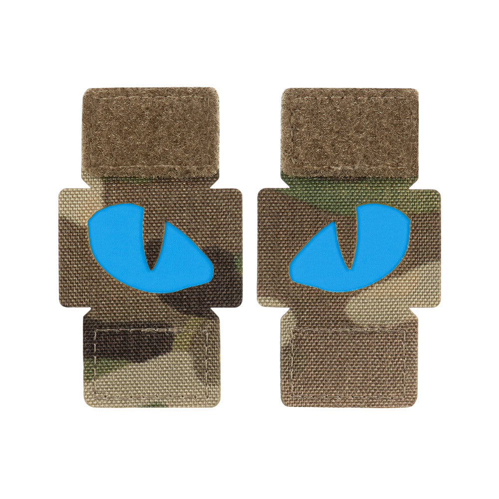 M-Tac patch Tiger Eyes Laser Cut (couple) Ranger Green/Blue/GID