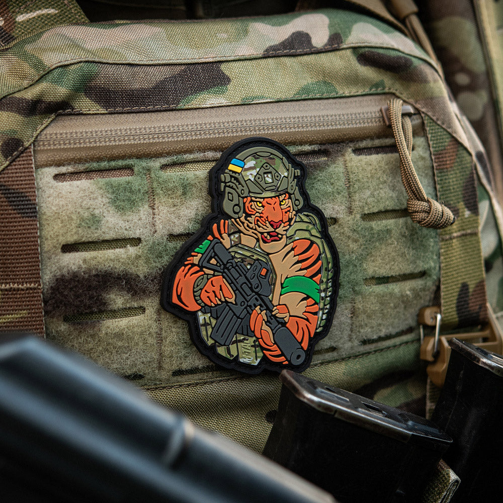 M-Tac patch Tiger Green tape PVC