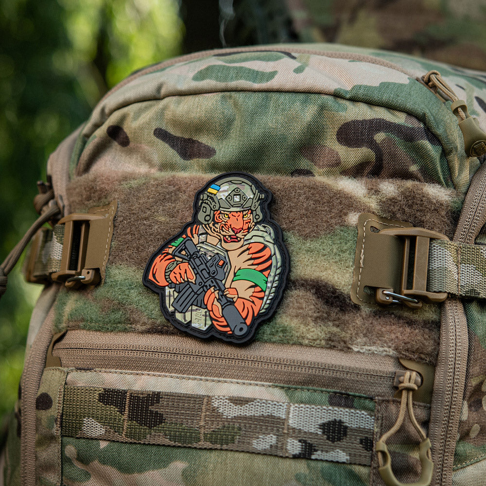 M-Tac patch Tiger Green tape PVC