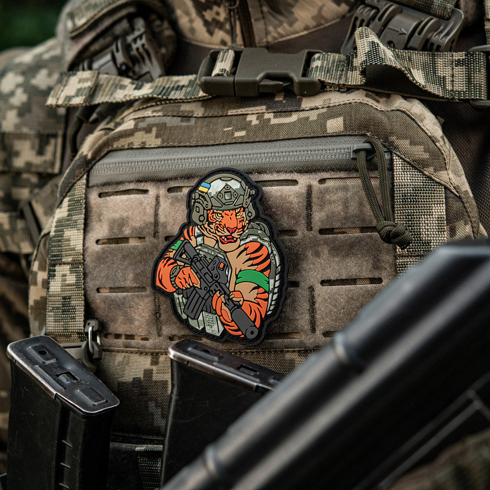 M-Tac patch Tiger Green tape PVC