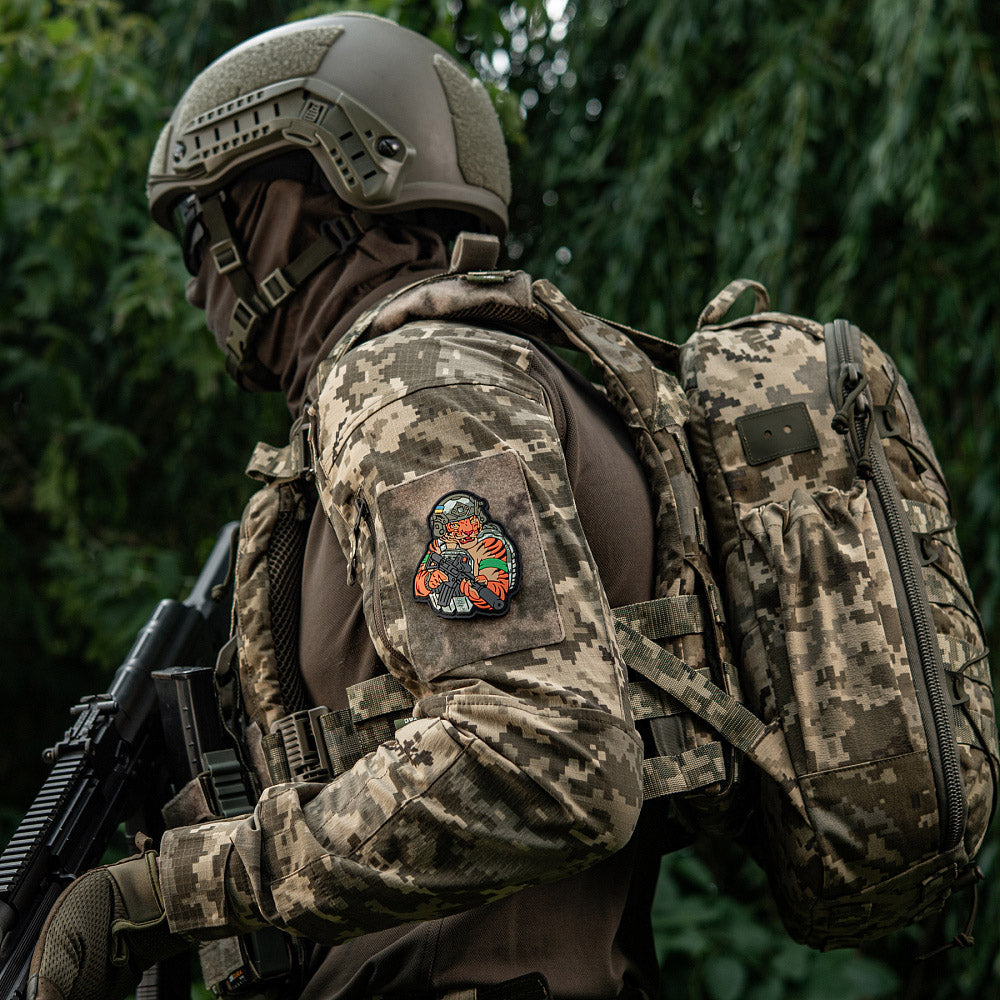 M-Tac patch Tiger Green tape PVC