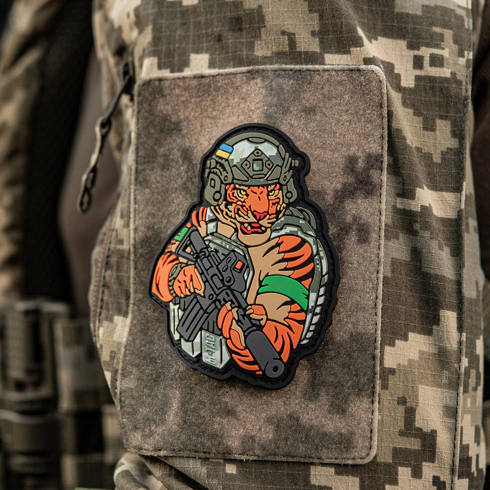 M-Tac patch Tiger Green tape PVC