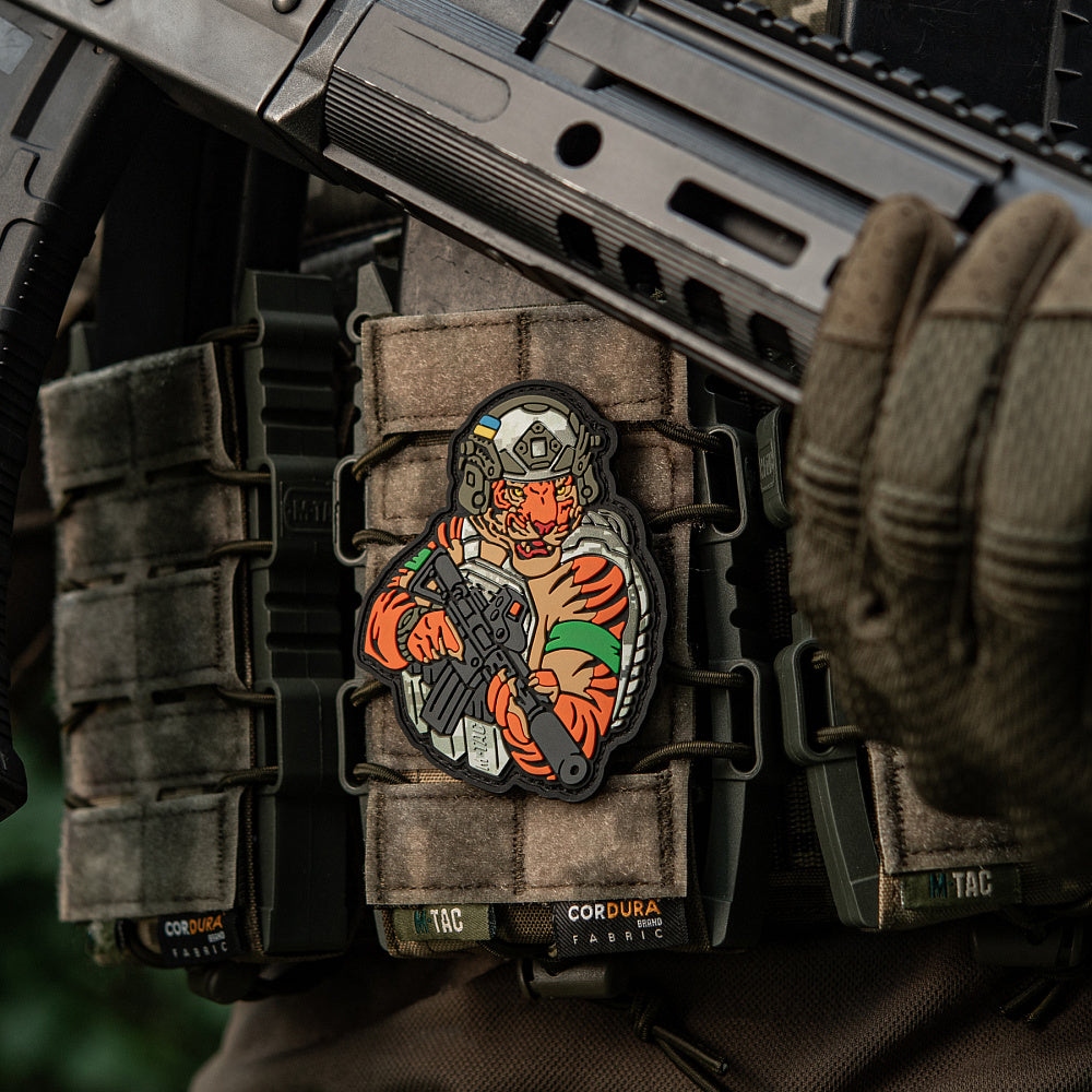 M-Tac patch Tiger Green tape PVC