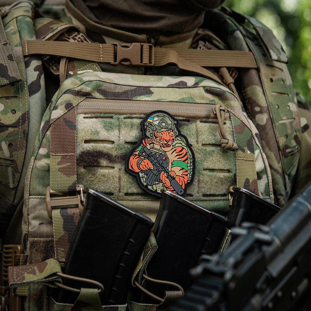 M-Tac patch Tiger Green tape PVC