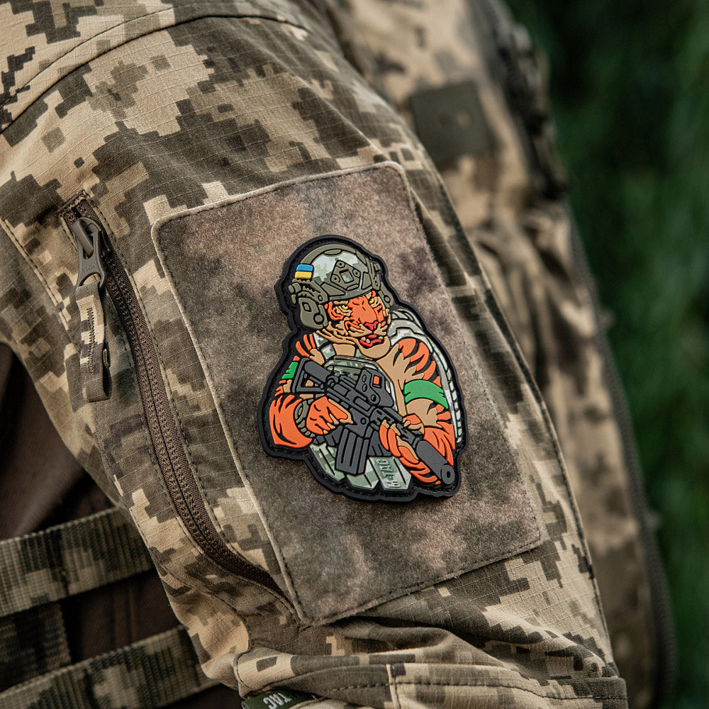 M-Tac patch Tiger Green tape PVC