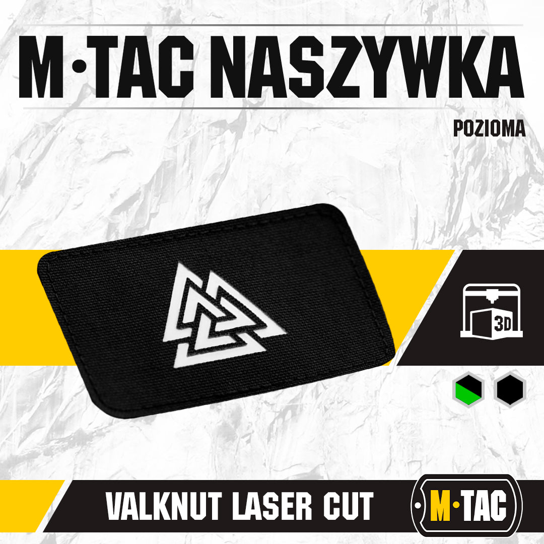 M-Tac patch Valknut horizontal Laser Cut