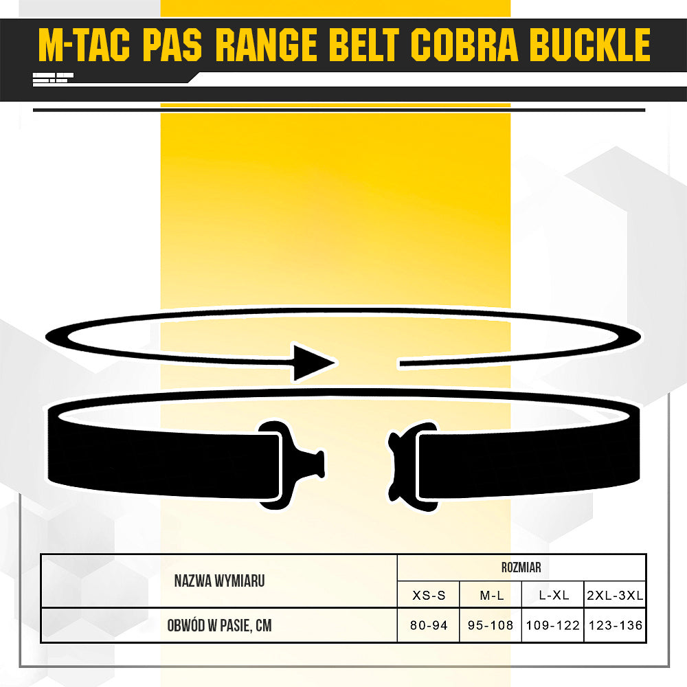 M-Tac Range Belt Cobra Buckle