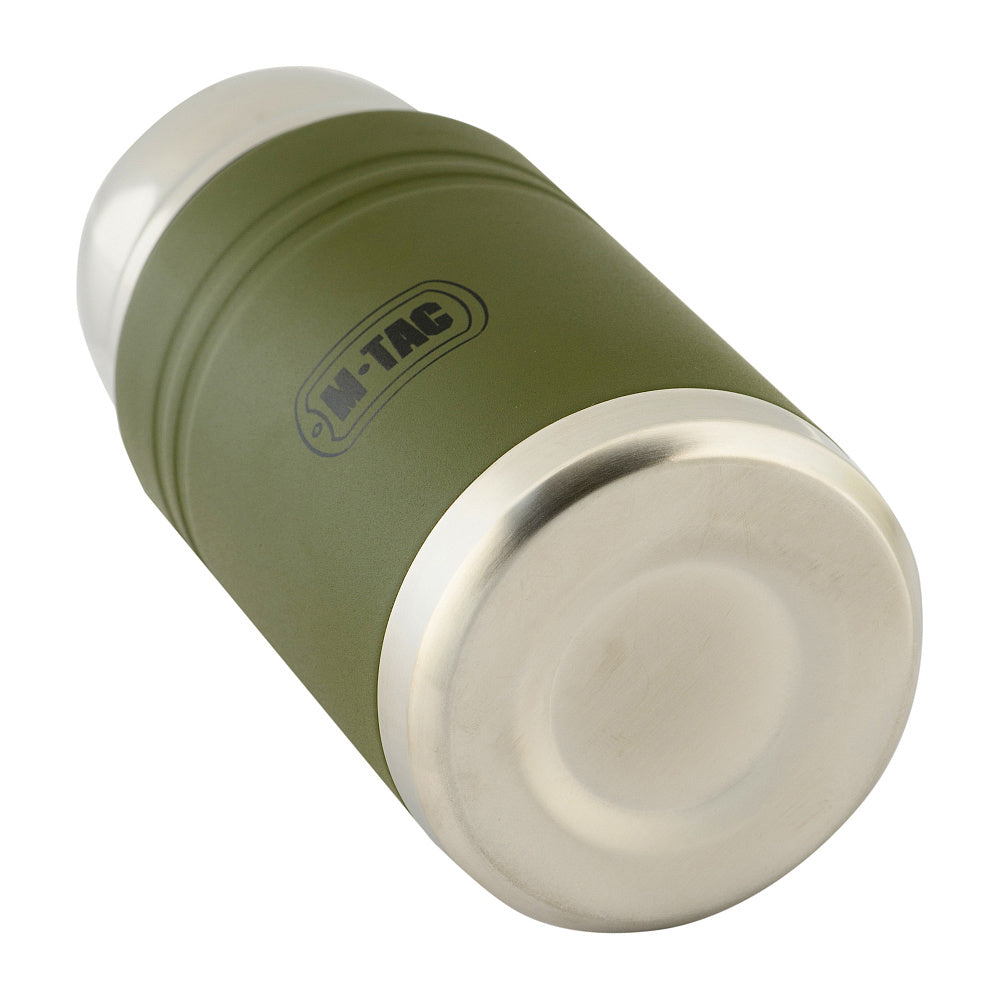 M-Tac Stainless 750 ml Thermos with folding spoon Olive