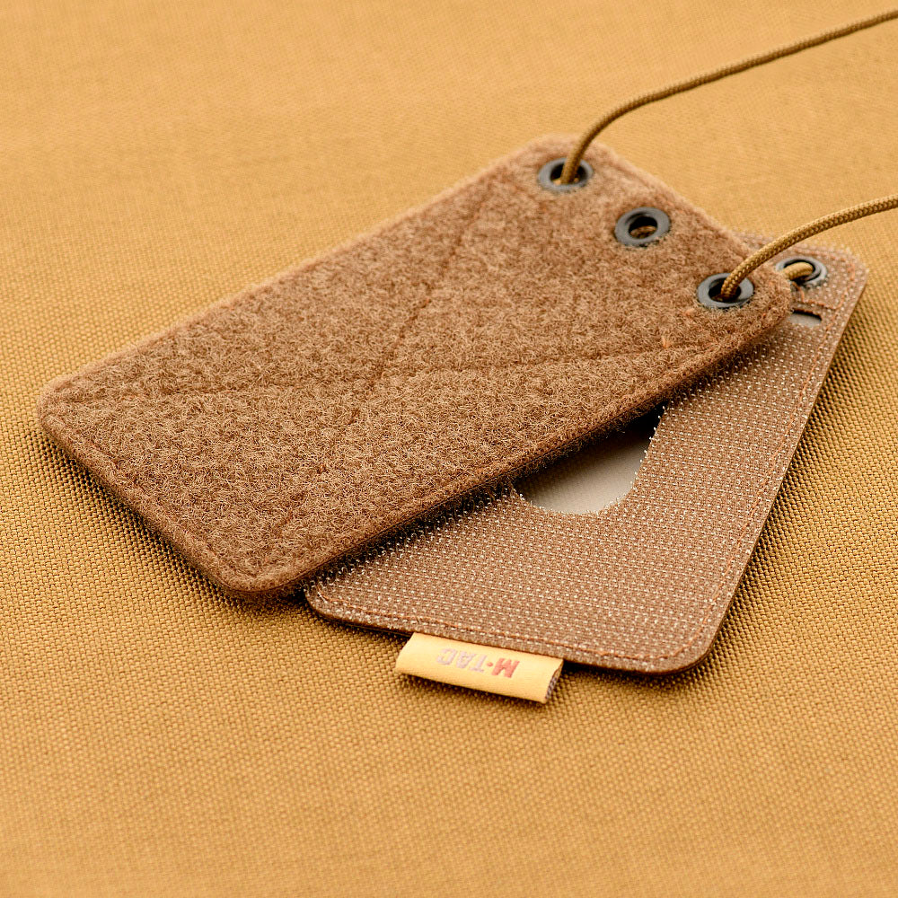 M-Tac Tactical Badge Holder Hanging ID Card Case Hook Surface Draw Cord
