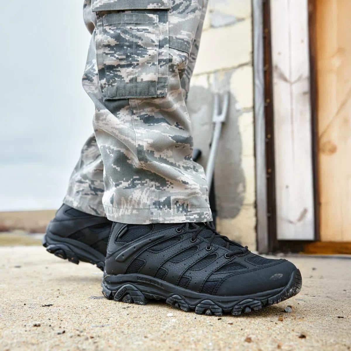 Merrell - Moab 3 Mid Tactical WP Unisex Vandrestøvler // Sort-7-XtraGrej