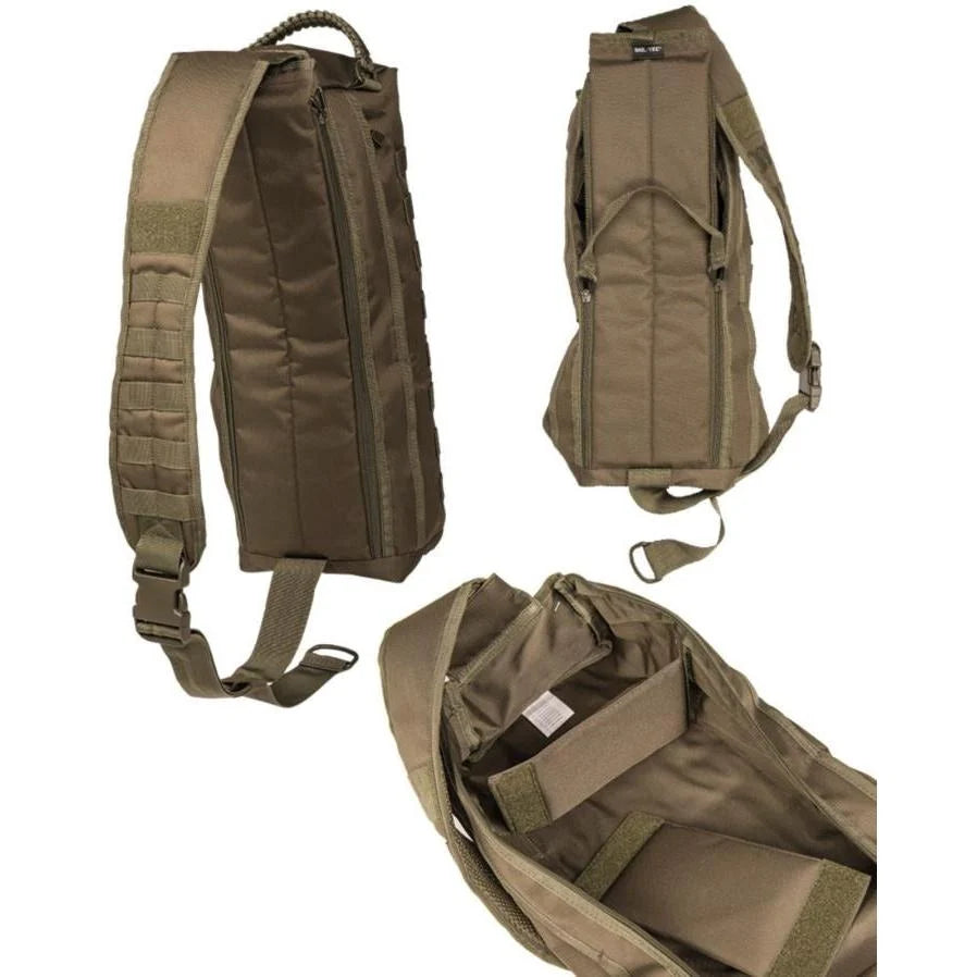 Mil-Tec - Sling Bag Tanker // Olivengrøn-3-XtraGrej