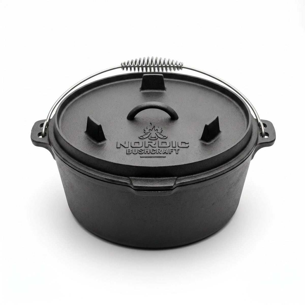 Nordic Bushcraft - 6L Dutch Oven Støbejernsgryde-1-XtraGrej
