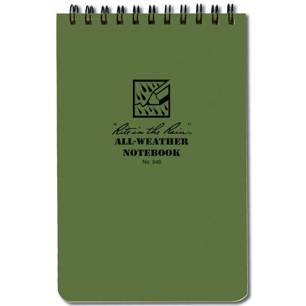 Rite In The Rain - Tactical Notebook, Lårlomme - Grøn